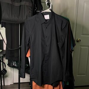 Bespoke Midnight Black Dress Shirt
